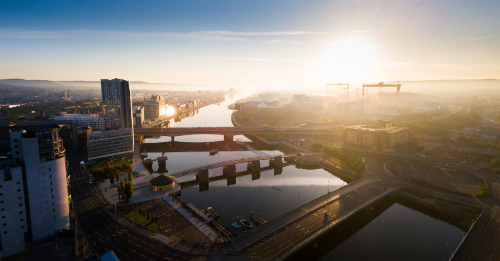 Drone View in Belfast